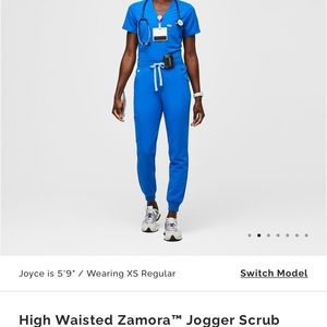 Figs High Waisted Zamora Joggers -M TALL (Blue)